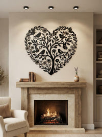 Heart Tree Metal Wall Art