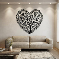 Heart Tree Metal Wall Art