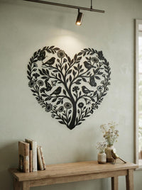 Heart Tree Metal Wall Art