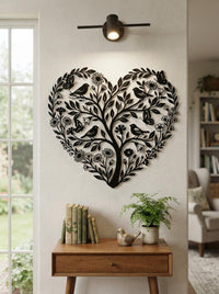 Heart Tree Metal Wall Art