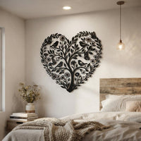 Heart Tree Metal Wall Art