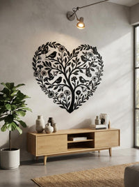 Heart Tree Metal Wall Art