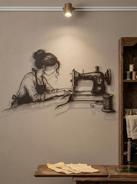 Sewing Machine Metal Wall Art