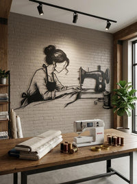 Sewing Machine Metal Wall Art