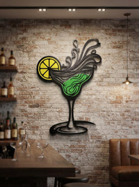 Cocktail Metal Wall Art