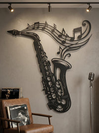 Saxophone Metal Wall Art