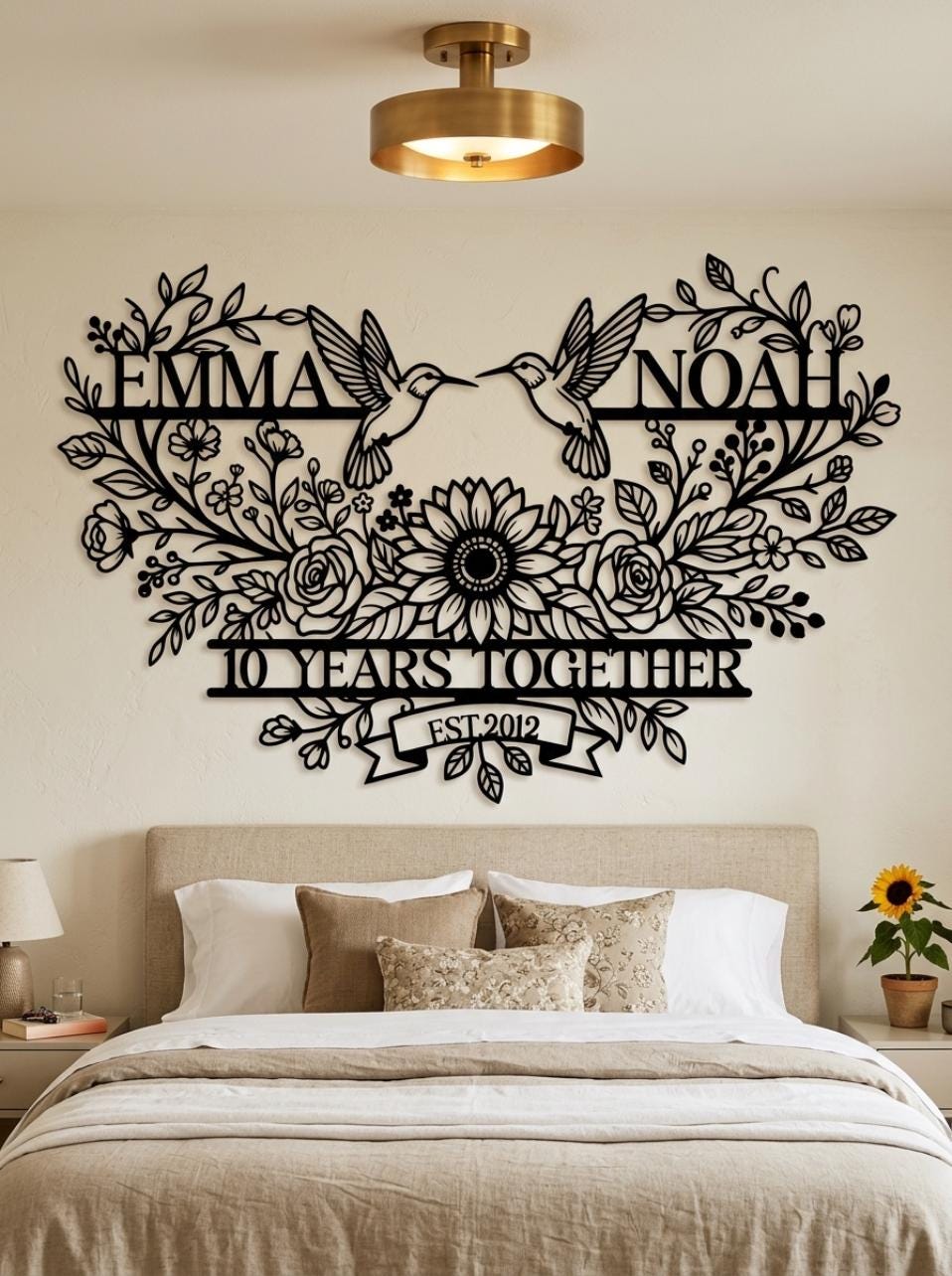 Personalized Anniversary Sign