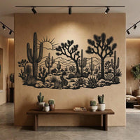 Desert Cactus Metal Wall Art