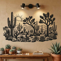 Desert Cactus Metal Wall Art