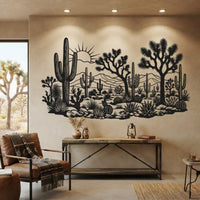 Desert Cactus Metal Wall Art