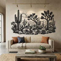 Desert Cactus Metal Wall Art