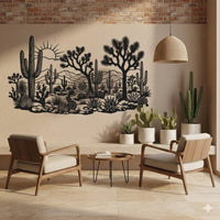 Desert Cactus Metal Wall Art
