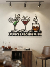 Personalized Cocktail Bar Sign