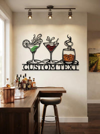 Personalized Cocktail Bar Sign