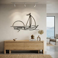 Sailboat Metal Wall Art