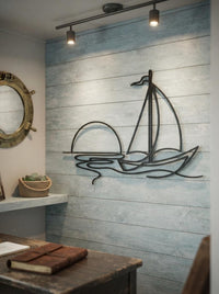 Sailboat Metal Wall Art