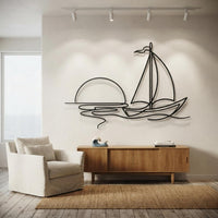 Sailboat Metal Wall Art