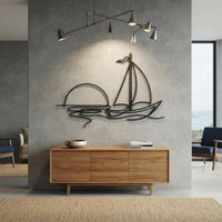Sailboat Metal Wall Art