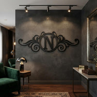 Personalized Monogram Metal Sign