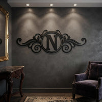 Personalized Monogram Metal Sign