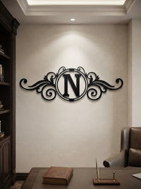 Personalized Monogram Metal Sign