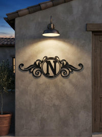 Personalized Monogram Metal Sign