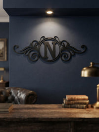 Personalized Monogram Metal Sign