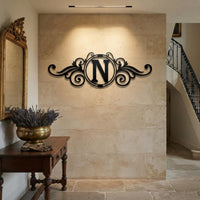 Personalized Monogram Metal Sign