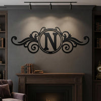 Personalized Monogram Metal Sign