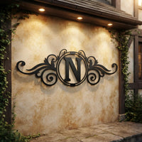 Personalized Monogram Metal Sign