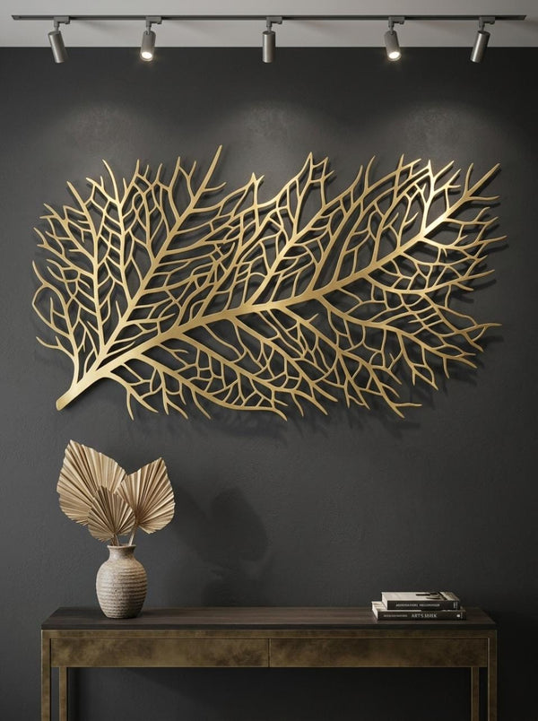 Skeleton Leaves Abstract Wall Art