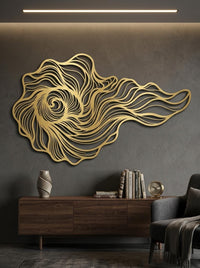 Abstract Conch Shell Wall Art