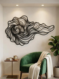 Abstract Conch Shell Wall Art