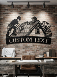 Custom Roofing Sign