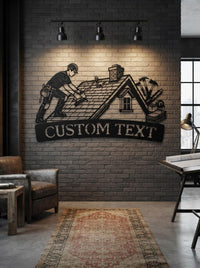 Custom Roofing Sign
