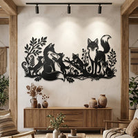 Fox Woodland Metal Wall Art