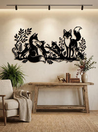 Fox Woodland Metal Wall Art