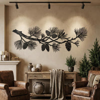 Pine Branch Metal Wall Art