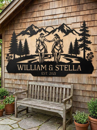 Personalized Horse Couple Sign