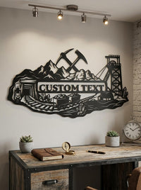 Personalized Miner Metal Sign