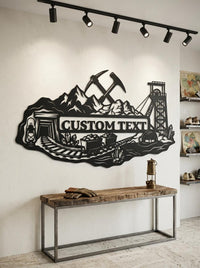 Personalized Miner Metal Sign