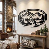 Ski Goggles Metal Wall Art
