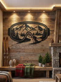 Ski Goggles Metal Wall Art