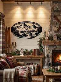 Ski Goggles Metal Wall Art