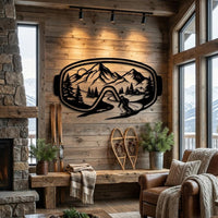 Ski Goggles Metal Wall Art