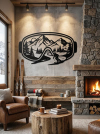 Ski Goggles Metal Wall Art