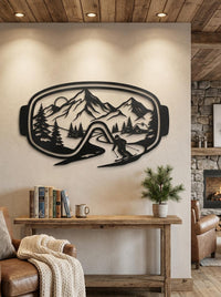 Ski Goggles Metal Wall Art
