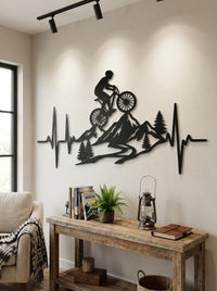 Mountain Bike Metal Wall Art