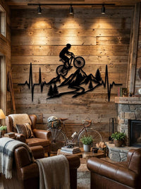 Mountain Bike Metal Wall Art