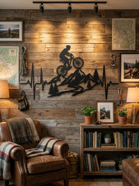 Mountain Bike Metal Wall Art